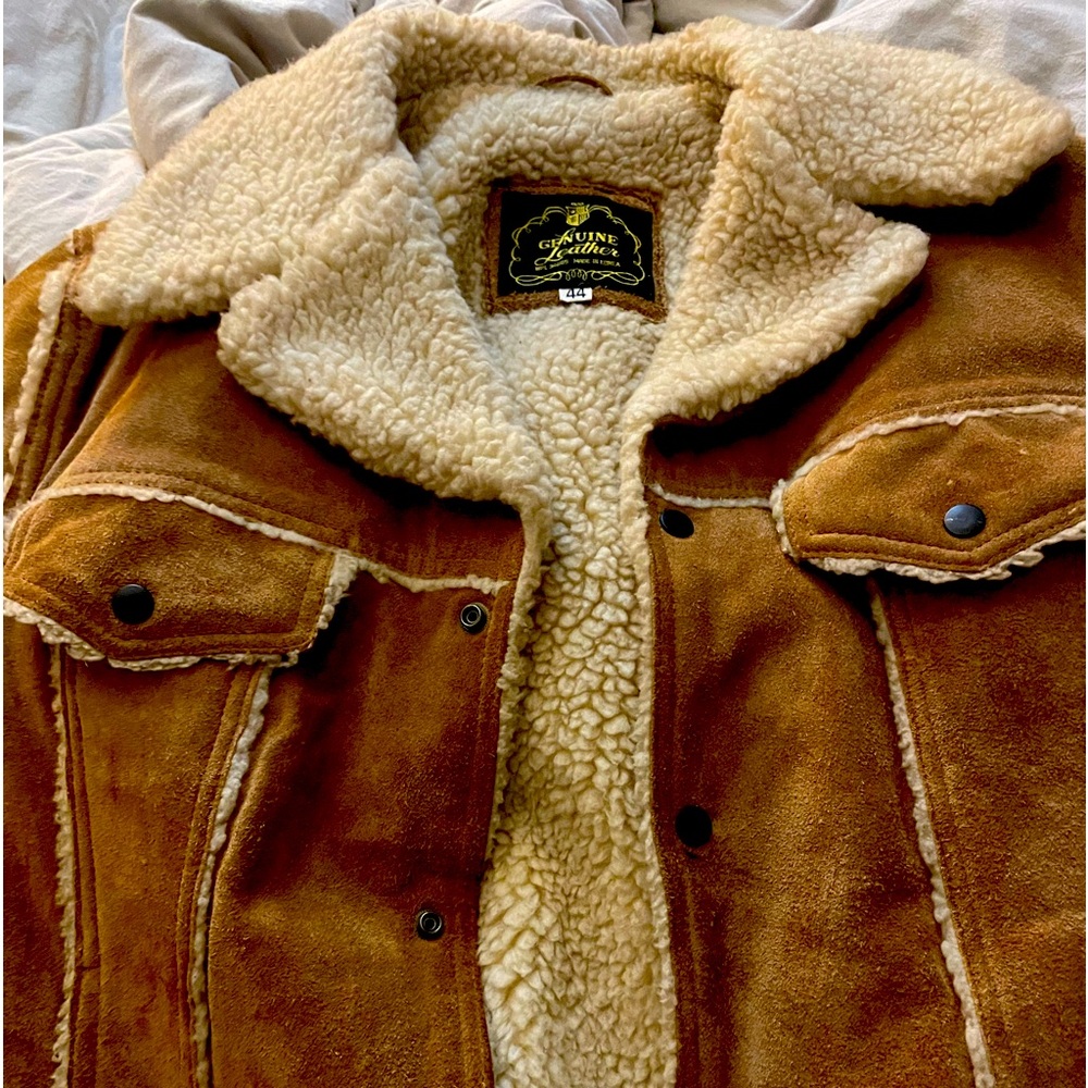 Sherpa leather size 44 Yellowstone coat